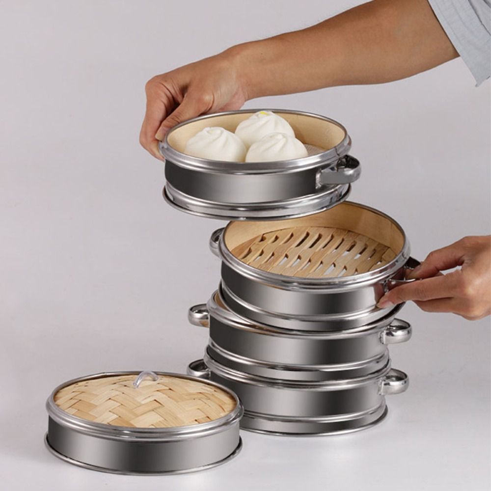 Yuvarlak Dim Sum Pişirme Aracı - Bao Steamer Bamboo incelemesi ve fiyatı